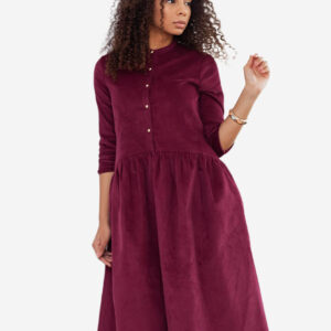 Benne dress maroon